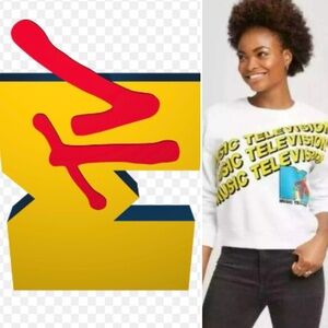 Vintage Music Television MTV White Sweatshirt